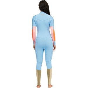 2021 Billabong Womens Salty Dayz 4/3mm Chest Zip Wetsuit Z44G10 - Heat Wave